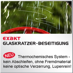 Smart Repair, Glaskratzer Beseitigung